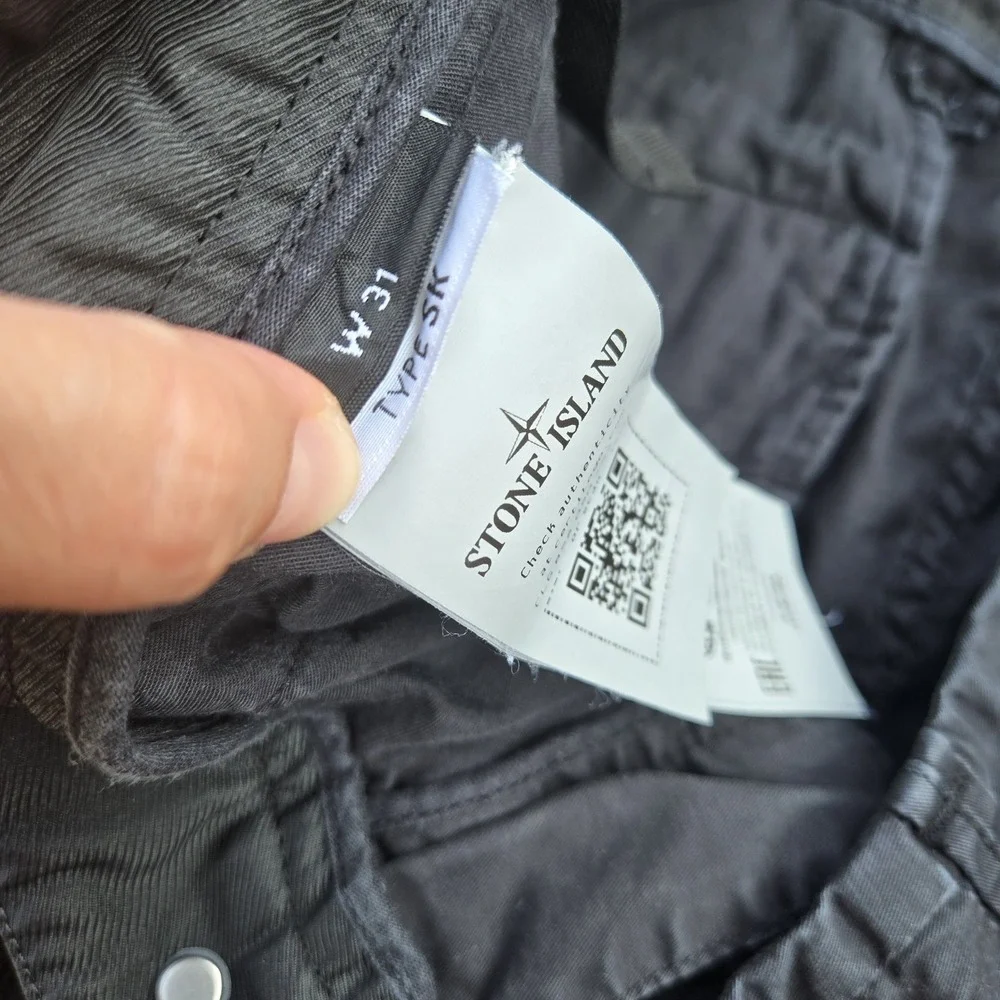Stone Island Type SK Cargo Pants Black Size 31